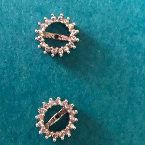 White Topaz Earring Jackets 7-8 mm